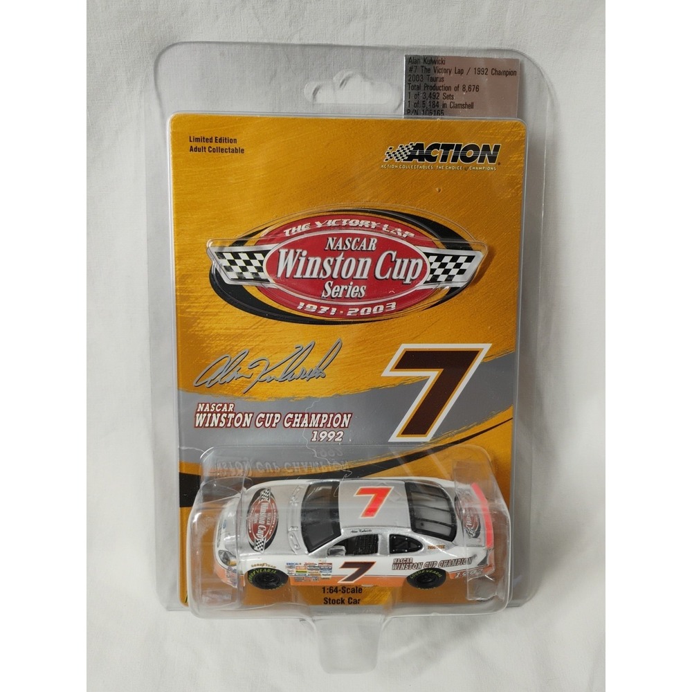 ALAN KULWICKI  #7 The Victory Lap Action Racing NASCAR Winston Cup 1992 Champion